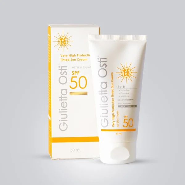کرم ضد آفتاب رنگی جولیتا اُستی SPF 50 مناسب انواع پوست‌ حجم 50 میلی‌لیتر - Image 2