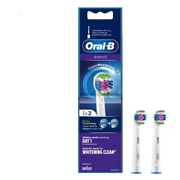 سری یدک مسواک برقی 3D WHITE Clean Maximiser اورال بی 2 عددی