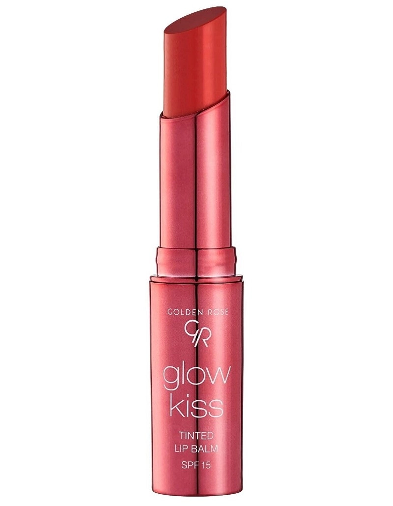 93 بالم لب رنگی مدل Glow Kiss رنگ صورتی شماره 04 گلدن رز - Image 1